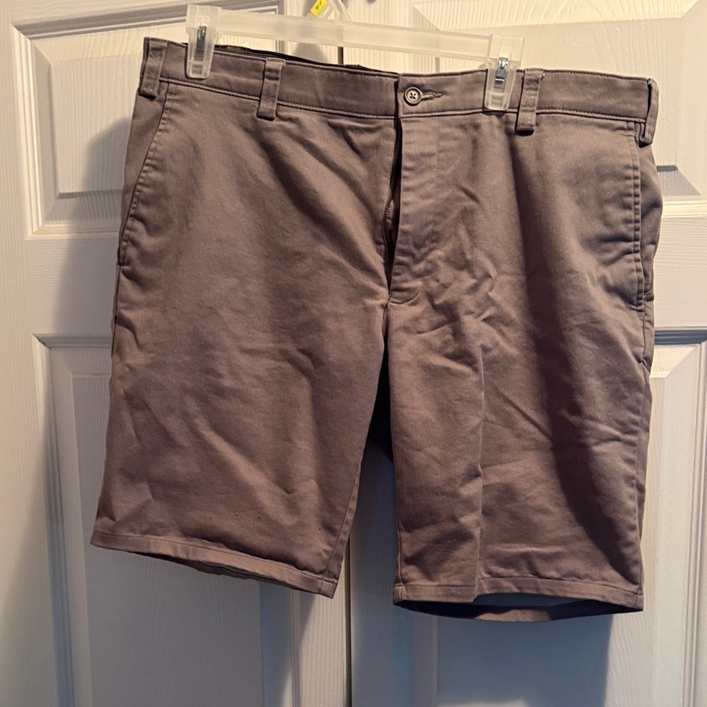 Classic Tan Men's Flat Front Shorts